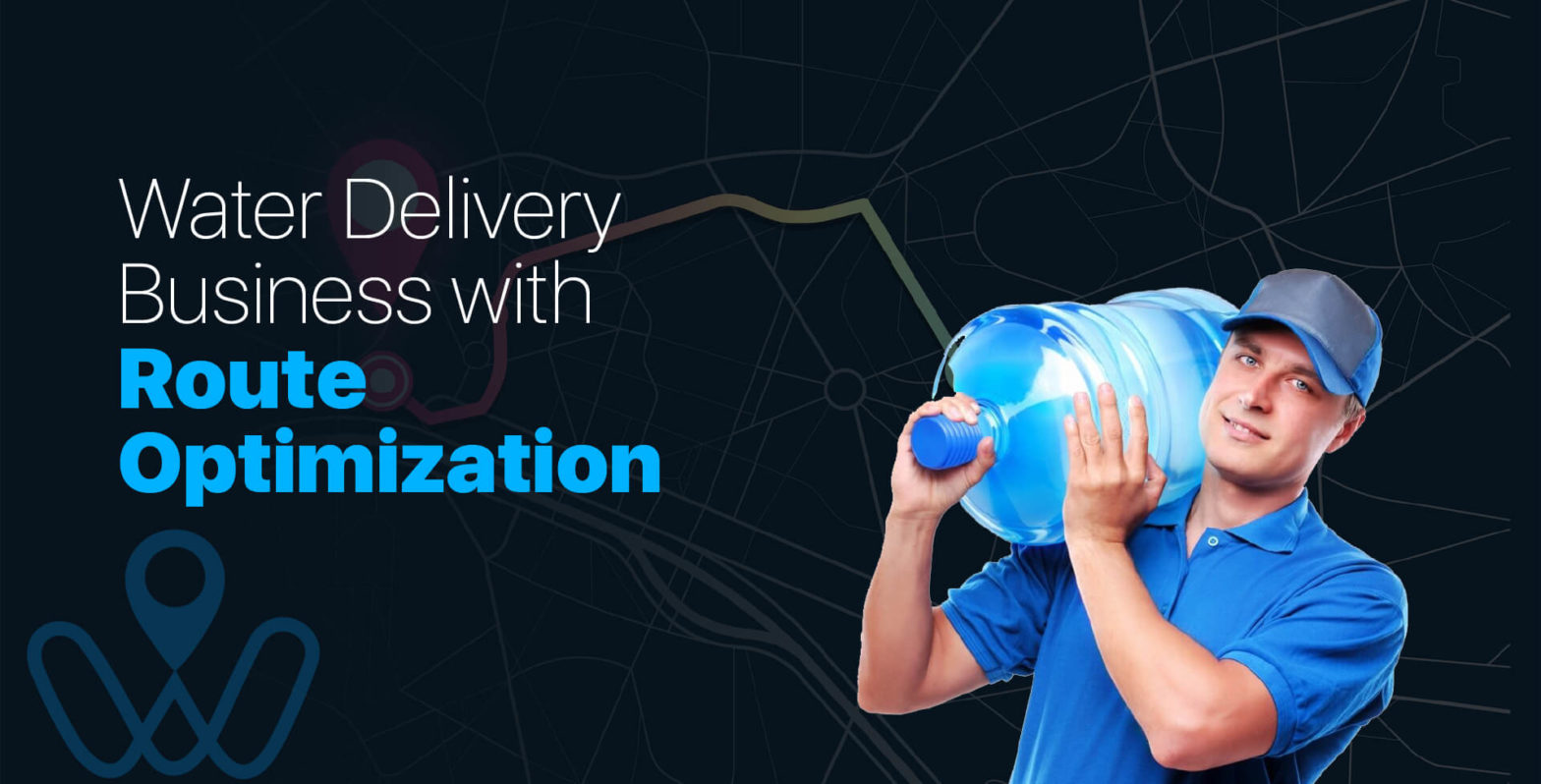 Find the shortest path of delivery with water delivery software