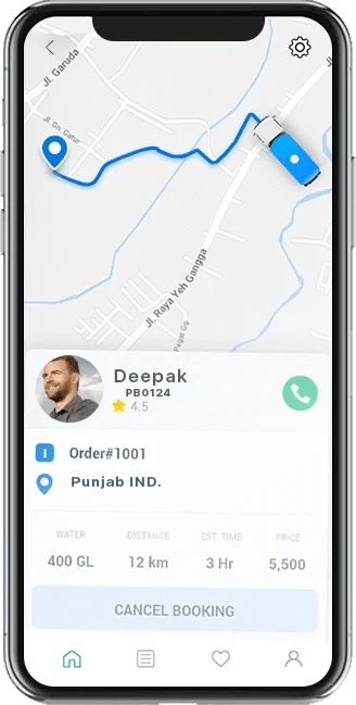 ravi garg, trakop, water delivery solutions, manage deliveries with online delivery business, mobile driver screen